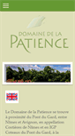 Mobile Screenshot of domaine-patience.com